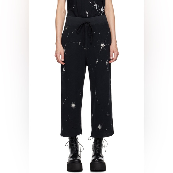 R13 Black Articulated Knee Sweatpants Size 25 - Picture 1 of 10